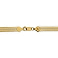 thumbnail image 3 of Real 14kt Yellow Gold 5.5mm Silky HerRingbone Chain Chain Bracelet; 7 inch; for Adults and Teens; for Women and Men, 3 of 5