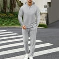 thumbnail image 2 of Miluxas Track Suits for Men 2 Piece Hoodies with Sweatpants Sets Casual Running Jogging Sport Suit Sets Gray 12(XXL), 2 of 9