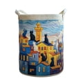 thumbnail image 2 of Outdor Quilted Laundry With Handles Boho Floral Storage Hamper Cozy Cat Storage Hamper For Bedroom Laundry Room, 2 of 3