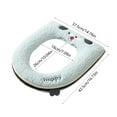 thumbnail image 3 of Thickened Toilet Seat Cushion, Sitting Toilet Cover, Warm Version, Washable, Lint Material, Zippered Style, Easy To Clean, Comfortable Cushioning, Reusable, For Household, Winter Use, 3 of 6