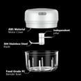 thumbnail image 3 of Electric Mini Garlic Chopper, 100ML Food Chopper Garlic Mincer USB, Vegetable Chopper, Onion Chopper, Portable Small Food Processor for Garlic, Ginger, Chili, Vegetables, 3 of 15