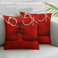 Cmefzd Valentine's Day Saying Quote Words Throw Pillow Cover Holiday