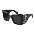 thumbnail image 2 of Saint Laurent Dark Grey Butterfly Ladies Sunglasses SL M119 BLAZE 001 54, 2 of 9