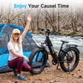 thumbnail image 3 of TST Dreamer Electric Bike for Women, Peak 750W E-Mountain Bike, 26" Fat Tire Electric Bike, 48V/15Ah Battery UL2849, 60Miles Long Range, 7-Speed Gear, 3 of 8