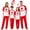#11, variant on XUNKUSGA Matching Family Christmas Pajamas Set Classic Print Short Sleeve Top and Long Pants Sleepwear sets Matching Xmas Jammies for Family Photoshoot Home Lounging,Size 9-10 Years