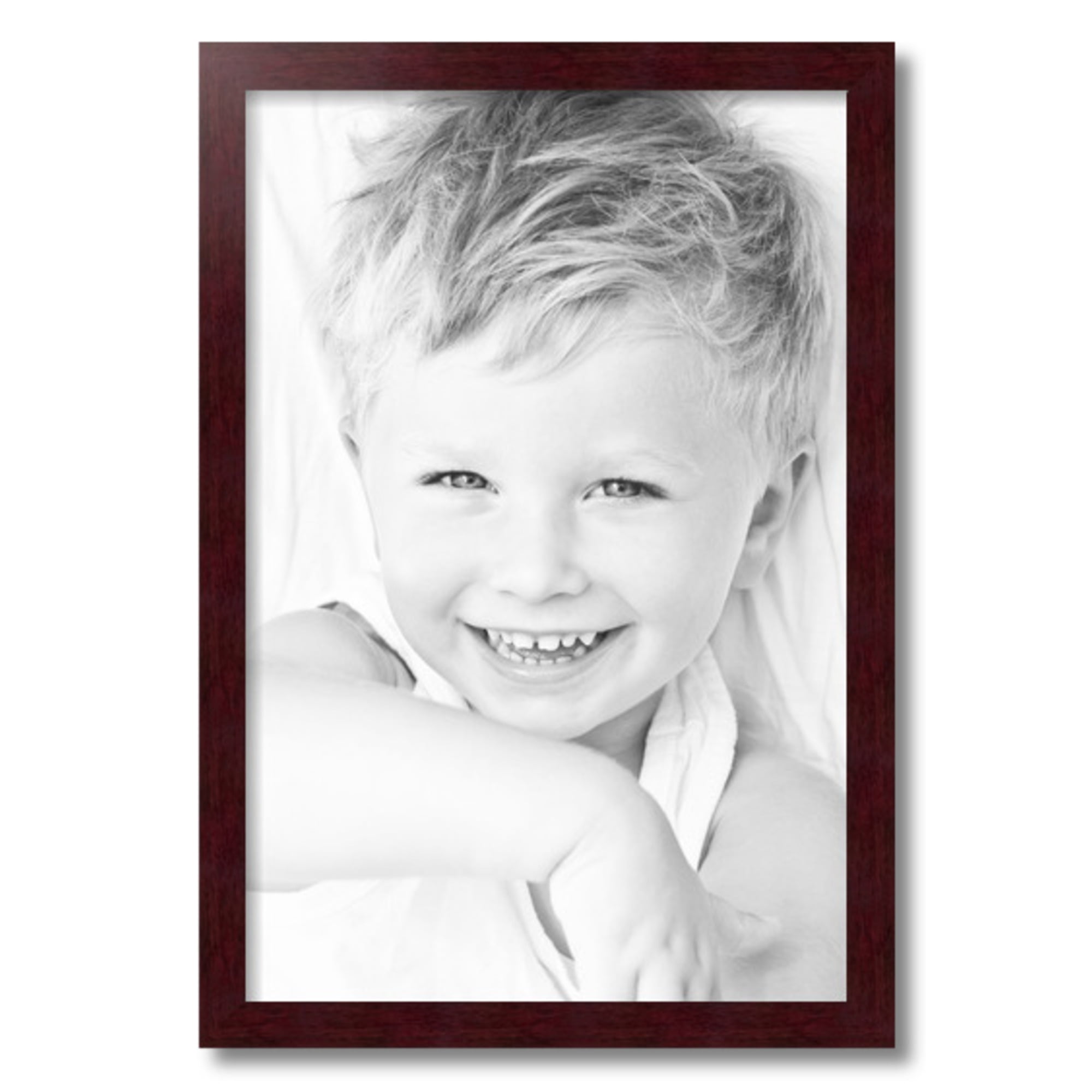 ArtToFrames 16" x 24" Mahogany Picture Frame, 16x24 inch Brown MDF Poster Frame (WOM-3978), 1 Pack