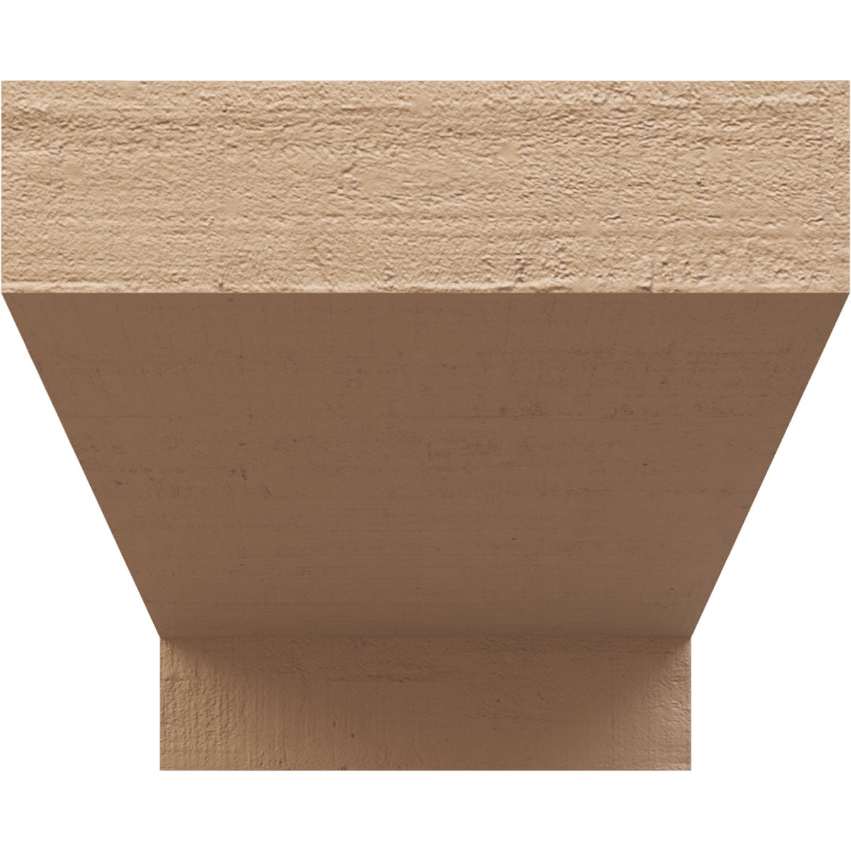 12"W x 24"D x 12"H Wide Clemmons Rough Cedar Woodgrain TimberThane Corbel, Primed Tan