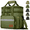Green, variant on 24L Insulated Lunch Bag, Expandable Double Deck Lunch Box for Men & Women, Leakproof Cooler Tote for Work, Picnic & Beach, with Adjustable Shoulder Strap & Side Pocket(Gray Camo)