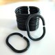 thumbnail image 4 of Anillos de cortina de ducha Ganchos de plástico para cortina de ducha Anillos en forma de C Gancho para colgar Cortina de baño Clip de bucle Deslizante (Negro, 12), 4 of 5