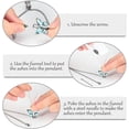 thumbnail image 5 of Crystal Butterfly Cremation Bracelet for Ashes for Women Stainless Steel Pendant Birthstone Crystal Cremation Bracelet for Women, 5 of 6