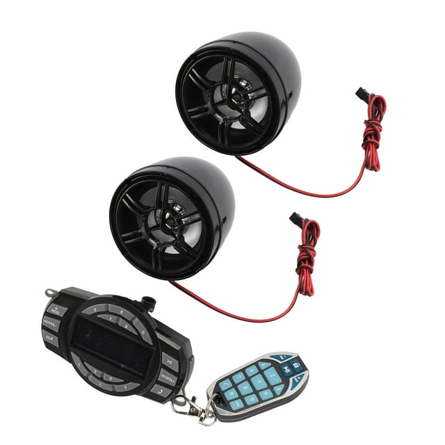 Altavoces De Motocicletas Bluetooth, Sistema De Sonido Bluetooth Bluetooth De 3 Pulgadas De 3 Pulgadas De Sonido Alto Con Control Remoto De 16 Botones Para Exteriores