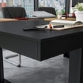 thumbnail image 5 of MONSLIPA Meeting Table Boardroom Desk for Office Conference Room, 88.6" W x 47.2" D, BLACK, 5 of 8