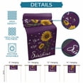 thumbnail image 6 of Purple Sunshine Sunflower Table Runner 36 Inches Long Farmhouse Dress Scarves, Pastoral Bees Farmhouse Floral Dining Tablerunner for Coffee Table/Kitchen Island/Party Décor, Small 13" x 36", 6 of 8