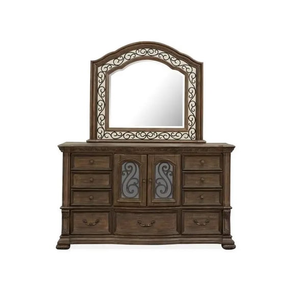 Magnussen Home Durango Willadeene Brown 9-Drawers Bedroom Dresser