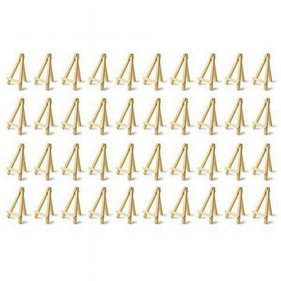 40 Mini DIY Wooden Frame Artist Easel Wedding Table Card Stand Display Party Decoration 15X8cm