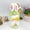 Green, variant on Uutvery Easter Bunny 2026 Holding Soft Doll Ornament, Plush Bunny for Home Car Decoration, 15.75x5.12x3.94 inches