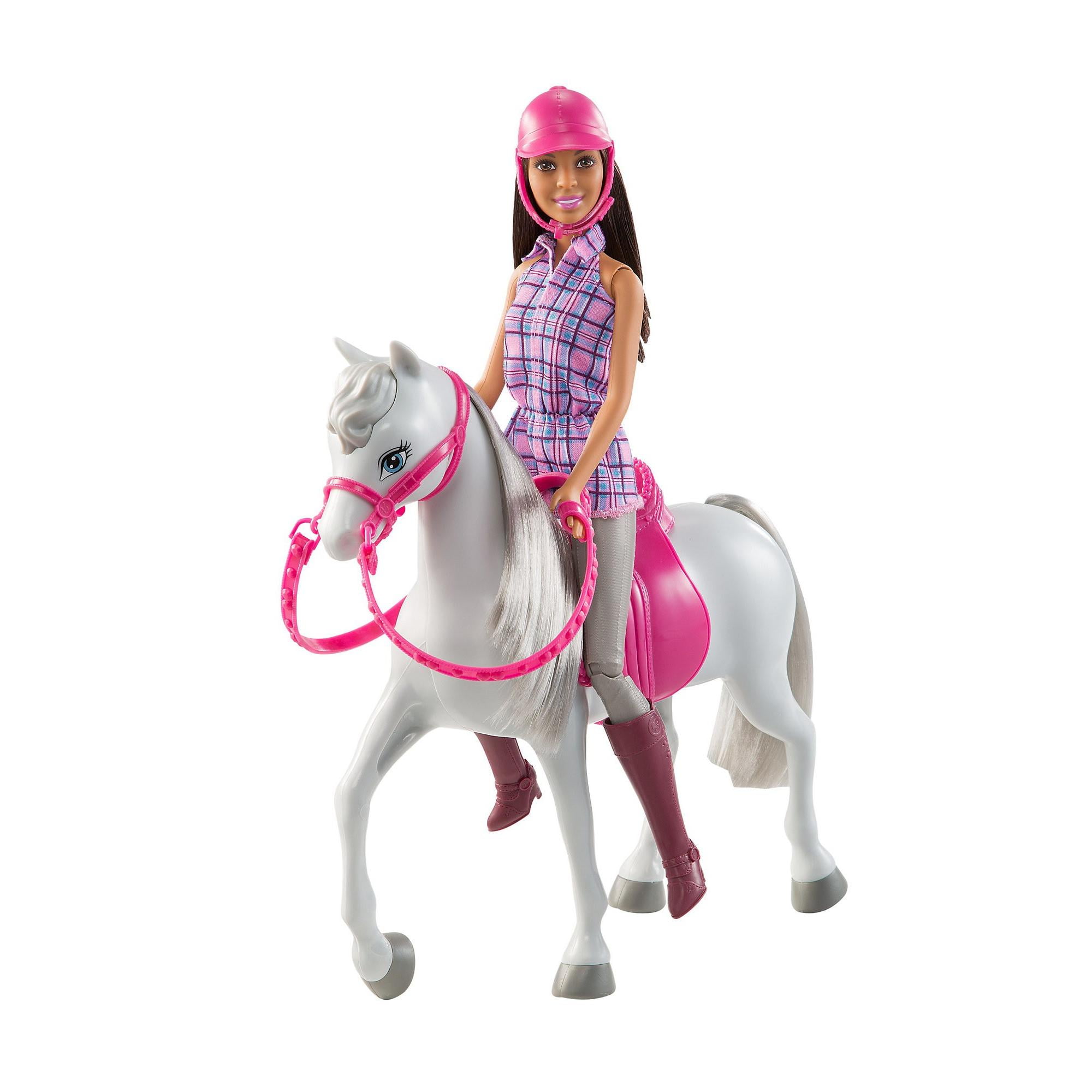 barbie saddle and ride horse walmart