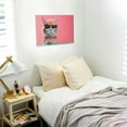 thumbnail image 5 of Naloa Cool Cat Pink Sunglasses Print Canvas Picture,Wall Pictures, Modern Decorative Poster,Art Prints for Bedroom, Toilet, 40 x 30 cm, Built-in Wooden Frame, 5 of 6