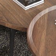 thumbnail image 3 of Table à Thé Ronde Ovale Lisse Moderne Décorative Table d'Appoint Table de Bout Table à Café, 3 of 9