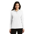 thumbnail image 1 of Polo de manga larga para mujer Port Authority® Silk Touch™. L500LS Autoridad Portuaria  L500LS, 1 of 1