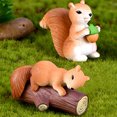 thumbnail image 4 of 8Pcs Squirrel Figurine Squirrel Decor Squirrel Toy Micro Landscape Decor Squirrel Adorn, 4 of 8