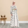 thumbnail image 1 of Hunpta Womens Muslim Hollow Out Sequin Cardigan Loose Long Cardigan Abaya Islamic Arab Kaftan Cardigan, 1 of 7