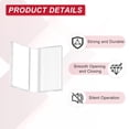 thumbnail image 3 of Uxcell 4 Pack Bisagras Flexibles de Acrílico, 30x39mm Bisagra Invisible, 360° Piano Transparente de Perfil Bajo para Muebles DIY, Soporte de Exhibición, Gabinetes, 3 of 7