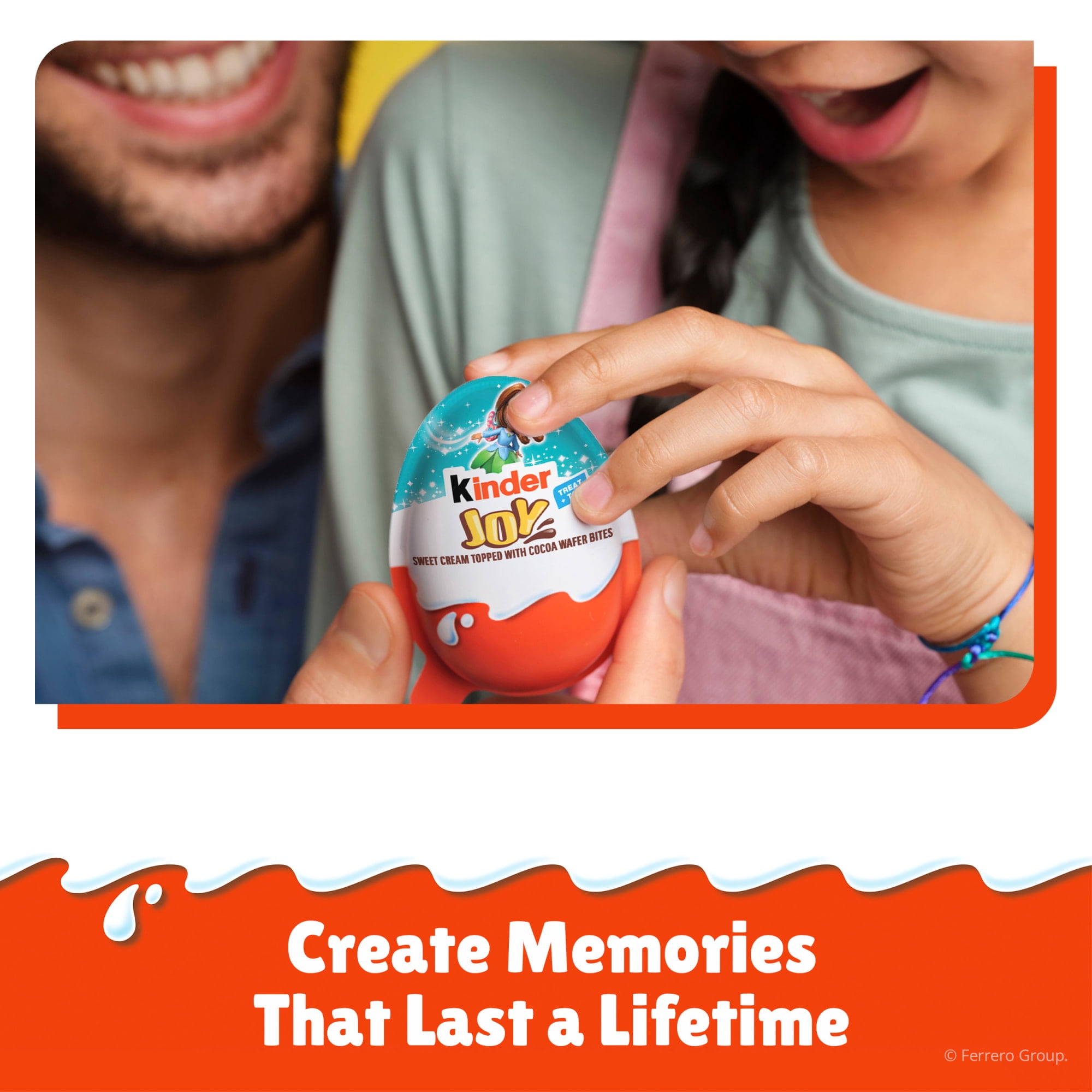 Kinder Joy Treat + Toy, Fairies & Friends Egg, Sweet Cream and Two Crispy Wafer Bites, 0.7 oz