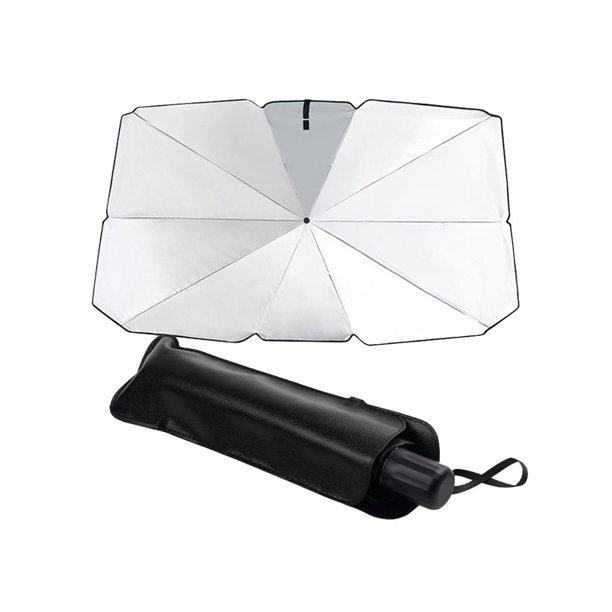 Paraguas De Coche Paraguas De Coche Resistente A Los Rayos Ultravioleta Sombrilla De Protección Plegable Sombrilla De Coche Con Bolsa De Almacenamiento De Cuero Para Vehículos Protección Automática Minnieouse VI005089-00