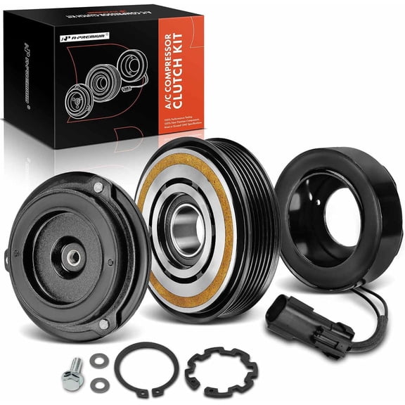 A-Premium Air Conditioner AC Compressor Clutch Kit Compatible with Dodge Grand Caravan 2008-2010 & Chrysler Town & Country 2008-2009, 3.3L 3.8L