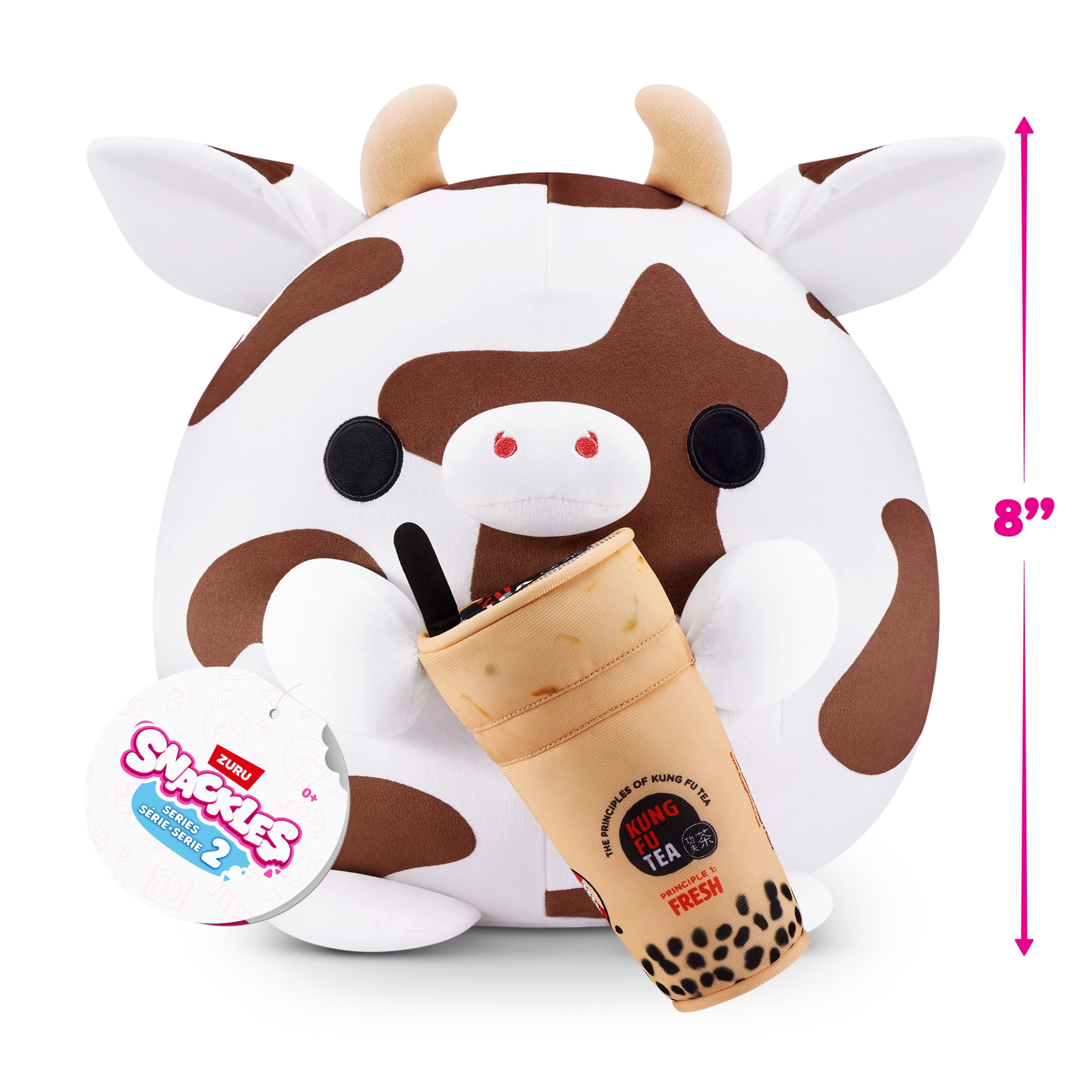 SNACKLES 8 inch Snackle (Kung Fu Bubble Tea) Bonnie the Cow, Ultra