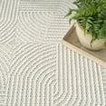 thumbnail image 6 of Nourison Textured Home 5'3" x 7' Ivory Modern Indoor Rug, 6 of 8