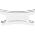 thumbnail image 5 of 32"W x 21 3/8"H x 7"C x 1"P Haven Architectural Grade PVC Contemporary Ceiling Medallion, 5 of 7