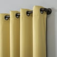 thumbnail image 6 of Sun Zero Oslo Theater Grade 100% Blackout Grommet Curtain Panel, 52"x108", Flax Yellow (Single Curtain, Rod Not Included), 6 of 8