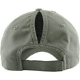 thumbnail image 5 of Ponytail Messy High Bun Adjustable Washed Cotton Baseball Cap, 5 of 7