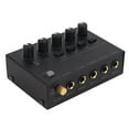 thumbnail image 1 of 4 Channel Headphone Amplifier, Metal Shell High Sound Quality Independent Volume  Channel Audio Mixer  for Home US Plug, 1 of 7