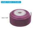 thumbnail image 2 of Uxcell 0.98 Inch x 2.18 Yard Velvet Ribbons Single Faced Vintage Velvet Ribbons Spool for Decor DIY Fuchsia, 2 of 6