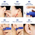 thumbnail image 3 of Kit d'Outils de Perçage Corporel en Acier Inoxydable, Machine de Perçage Professionnelle pour Oreilles et Nez avec Clous d'Oreilles, 3 of 5