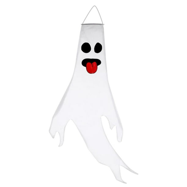Colgante de fantasma de cadena de luz LED con impresión decorativa de Halloween Wmkox8yii fhajkh1520