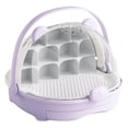thumbnail image 1 of jinwen Silkworm Breeding Box Breathable Hole Transparent Portable Observation Cabin Violet, 1 of 9