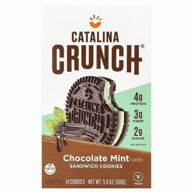 Catalina Crunch , Biscuits Sandwich, Menthe Chocolatée, 14 Biscuits, 5,9 oz (168 g)