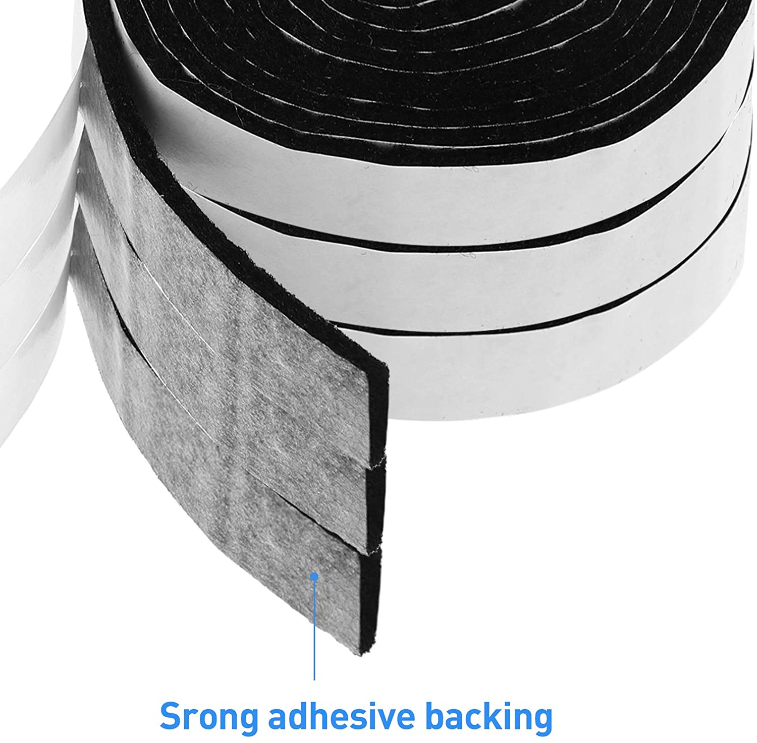 2 Pack Felt Strips with Adhesive Backing Black Felt Strips Self Adhesive  Felt Ta 313107956935