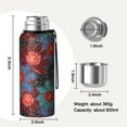 thumbnail image 7 of 20 Oz Pioneer Flower Coffee Tumbler Double Wall Insulated Stainless Steel Water Bottle | Metal Reusable Thermoses Flask with Cup Cap | Leak & Sweat Proof with Anti-Dust Lid, 7 of 7