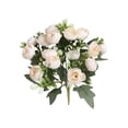 thumbnail image 2 of Artificial Tea Rose Peony Buds, Dusty Rose Flowers, Artificial Peonies Flowers Fake Silk Peony Bouquet, Weatherproof Floral Arrangement for Wedding Centerpieces, Patio & Garden Decor 1Pcs, 2 of 9
