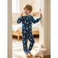 thumbnail image 2 of Aideaone 2-Piece Toddler Boys Pajamas Set Kids Pjs Long Sleeve Tees & Pants Printed Kids Sleepwear 2-6T, 2 of 6