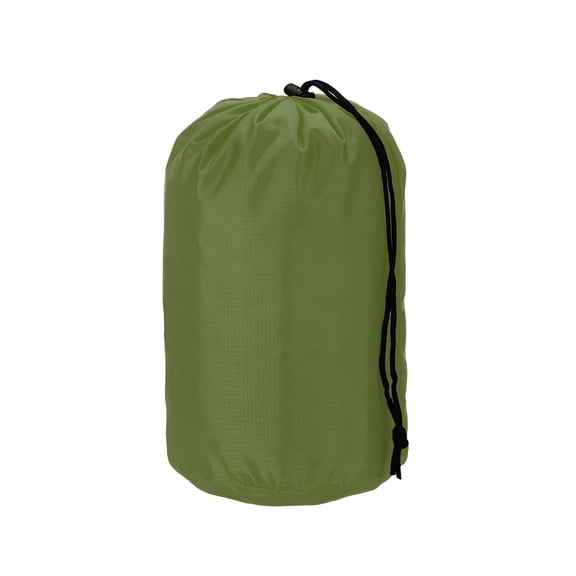 Uxcell Stuff Sack, Nylon Waterproof Storage Sacks Portable Drawstring Dry Stuff Bag Gear Organization with Toggle, 4x8Inch Fit for Backpacking Camping Traveling Hiking(Dark Green)