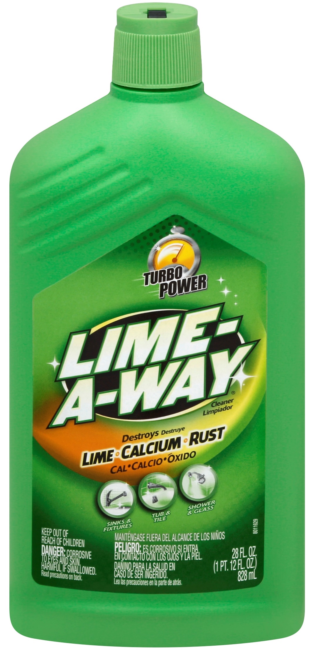 Lime-A-Way Lime, Calcium and Rust Stain Household Bathroom Cleaner Solution Bottle, 28oz