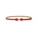 thumbnail image 1 of Cinturón de Cintura Extra Delgado con Lazo de Metal Sin Hebilla para Mujeres Rojo, 1 of 5