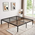 thumbnail image 7 of VECELO 18" King Size Metal Platform Bed Frame, Heavy Duty Steel Slat/Mattress Foundation, No Box Spring Needed, Black, 7 of 7