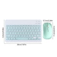 thumbnail image 3 of Kuokaa Wireless Bluetooth Keyboard and Mouse Combo, Compact Slim Keyboard with Low-Profile Keys and Matching Mouse for iOS, Android, Windows, Tablet, Laptop and Smartphone (Green), 3 of 4